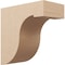 Ekena Millwork 12"W x 24"D x 24"H Classic Del Monte Rough Cedar Woodgrain TimberThane Corbel, Primed Tan CORUR12X24X24DELRCPR - alternate 1